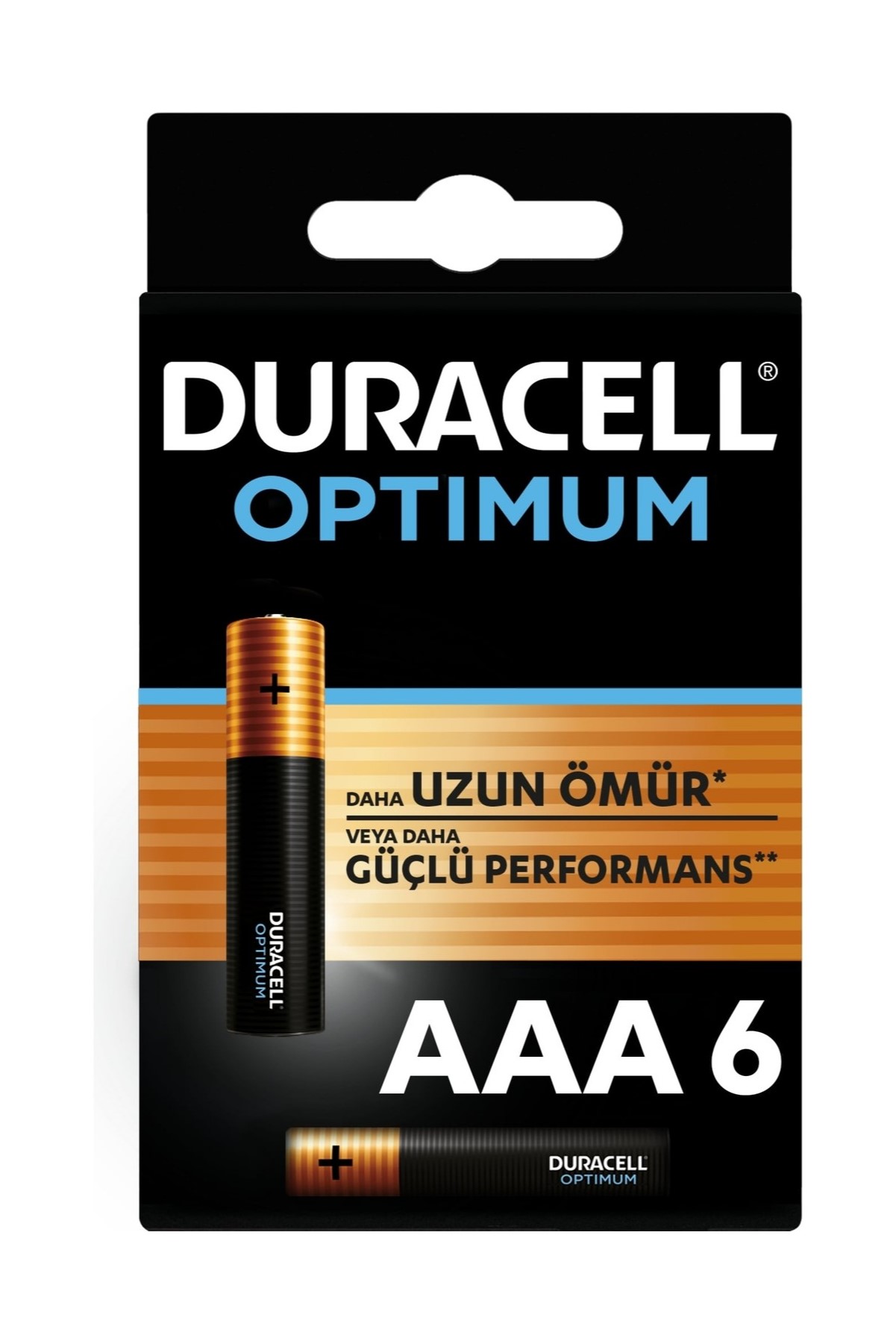 Duracell Optimum Alkalin AAA İnce Kalem 6’lı Pil