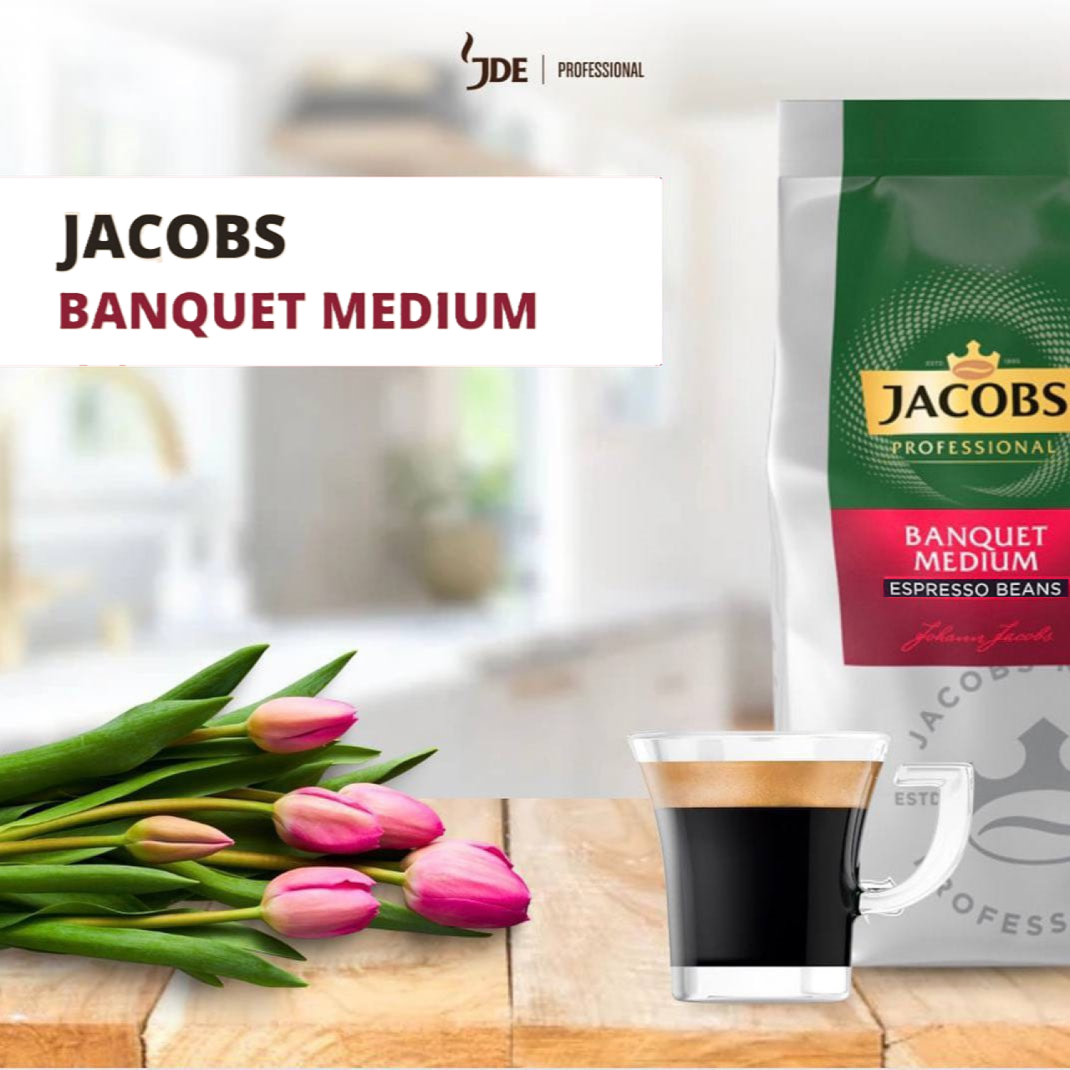 Jacobs  Banquet Medium Espresso Beans Çekirdek Kahve 1 Kg