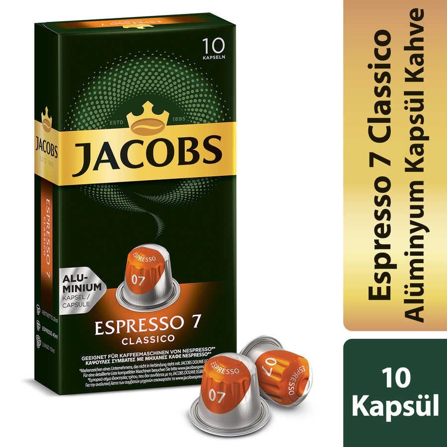 Jacobs Capsule Espresso 7 Classic 10 Kapsül