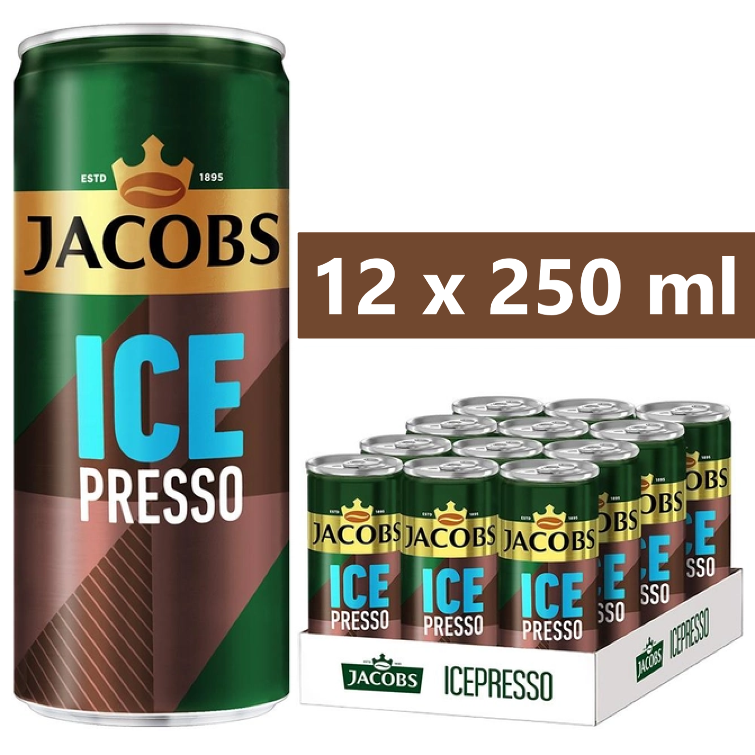 Jacobs Icepresso Classic Soğuk Kahve 250 ml X 12 Adet