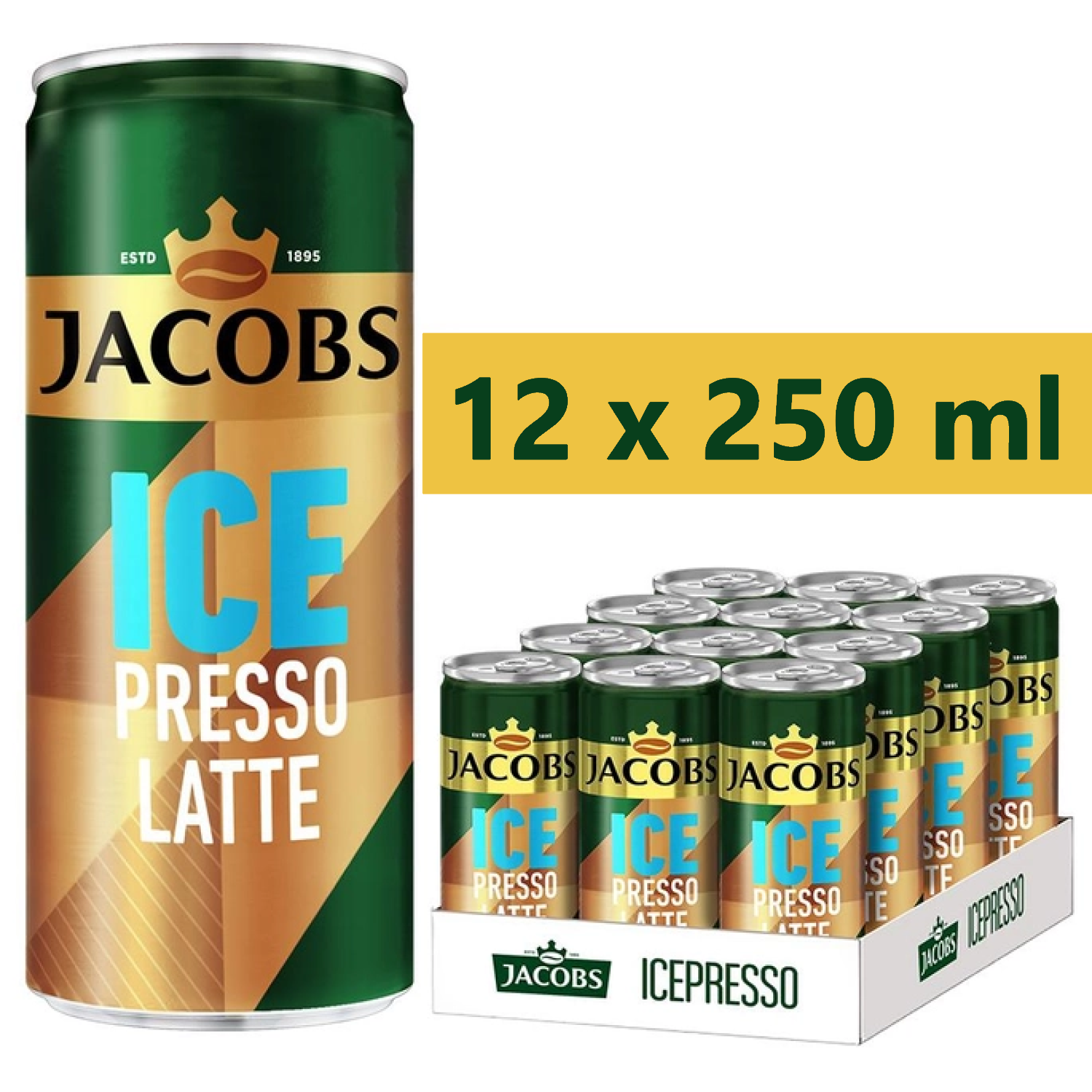 Jacobs Icepresso Latte Soğuk Kahve 250 ml X 12 Adet