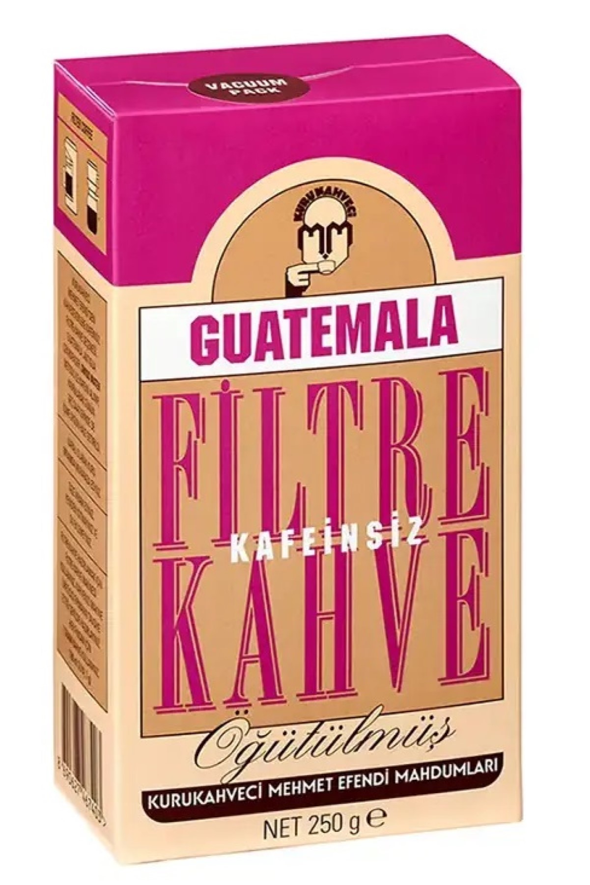 Kurukahveci Mehmet Efendi Guatemala Kafeinsiz Filtre Kahve Vakum Ambalaj 250 Gr