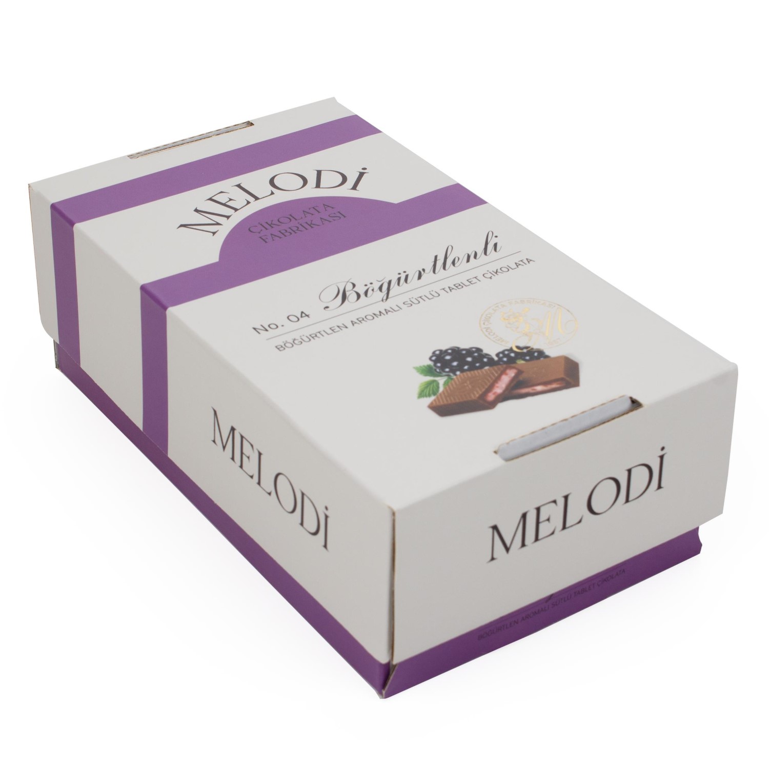 Melodi Böğürtlen Aromalı Sütlü Tablet Çikolata 25 G X 30 Adet  (Dolgulu Çikolata)