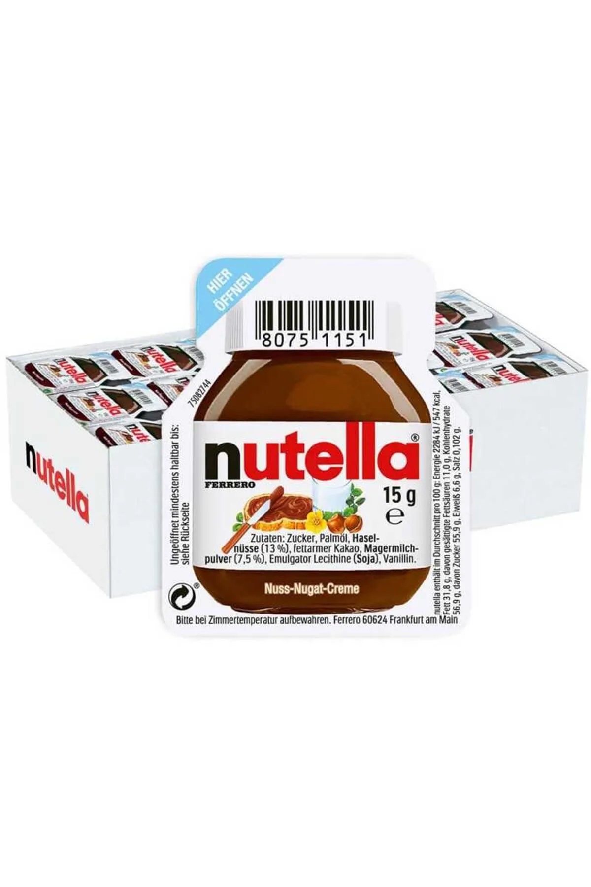 Nutella Kakaolu Fındık Kreması 15 Gr X 120 li Koli