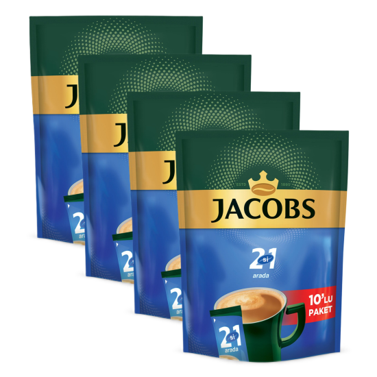 Jacobs 2si 1 Arada Kahve 40 Adet ( 4 X 10’lu Paket )