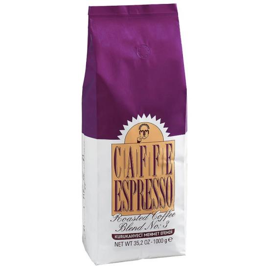 Kurukahveci Mehmet Efendi Caffe Espresso Blend No:3 Çekirdek Kahve 1 Kg