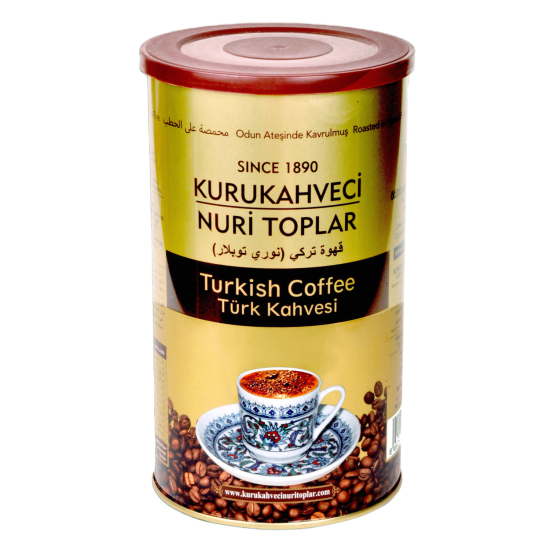 Kurukahveci Nuri Toplar Türk Kahvesi 250 Gr Teneke Ambalaj